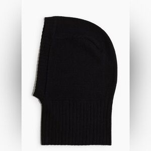 H&M Divided Black Knit Balaclava / Cagoule | Ribbed Hood Scarf | Like New
